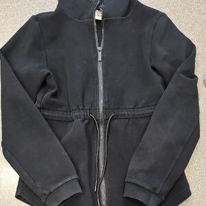 Varley Black Zip-Up Hoodie Jacket